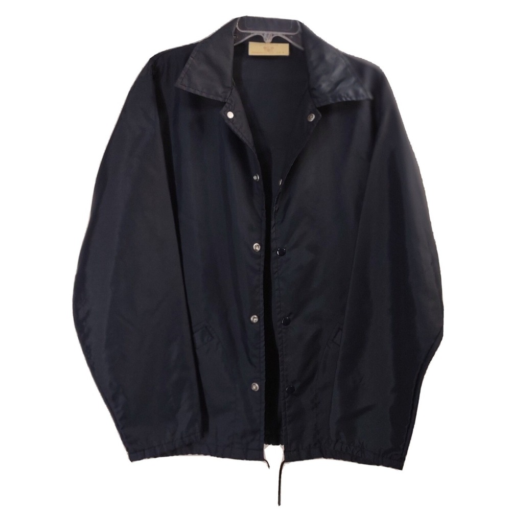 Sportswear Coaches Jacket Mens Size M Vintage Gorpcore Navy Blue Windbreaker USA